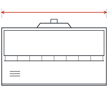 HGP-18: lateral, cotas en milímetros