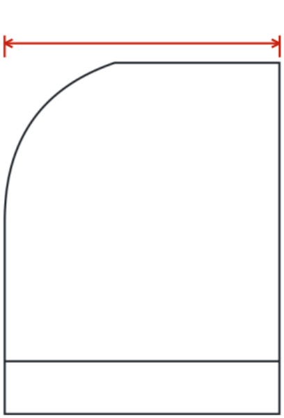HW-862: lateral, cotas en milímetros
