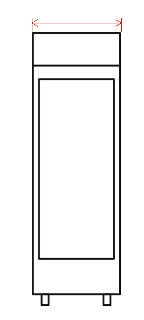 SC-T607: lateral, cotas en milímetros