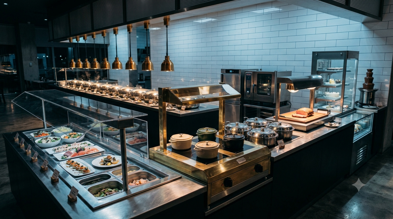 Hotelería y Buffet — instalación equipada por GA